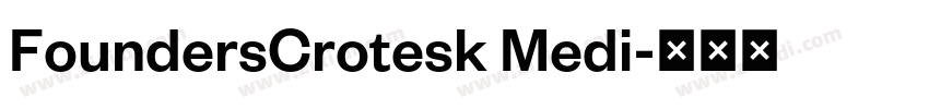 FoundersCrotesk Medi字体转换